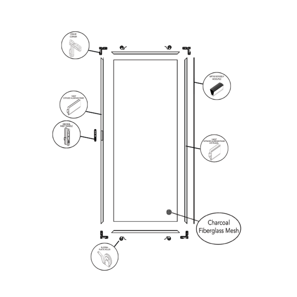 144EXT KnockDown Door Kit RiteScreen Shop
